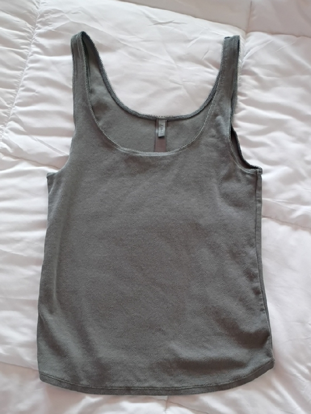 Skims Cotton Pointelle Women’s Scoop Neck Tank Top - Gray
